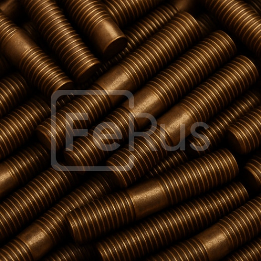 Шпилька бронзовая М18 шаг резьбы 1,5 мм БрАМц9-2 ГОСТ 1759.0-87