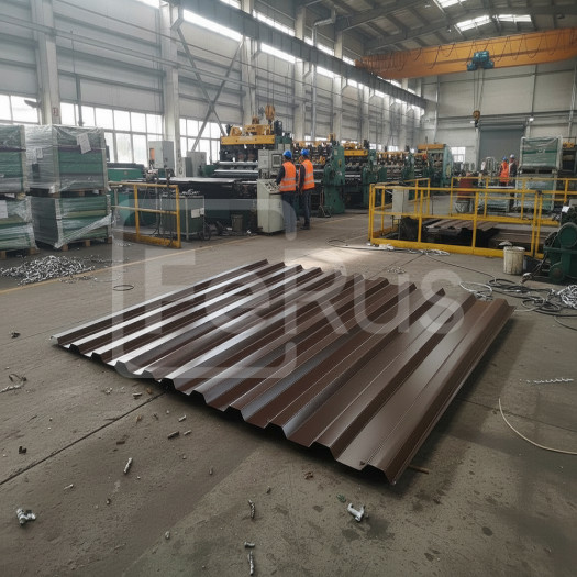 Профнастил НС44 полиуретановый матовый (Zn200-275) 0,5х1000х1200 мм, NL 807